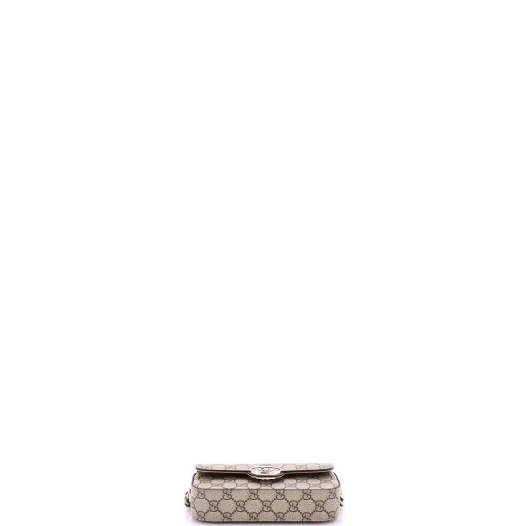 Petite GG Flap Shoulder Bag GG Coated Canvas Mini