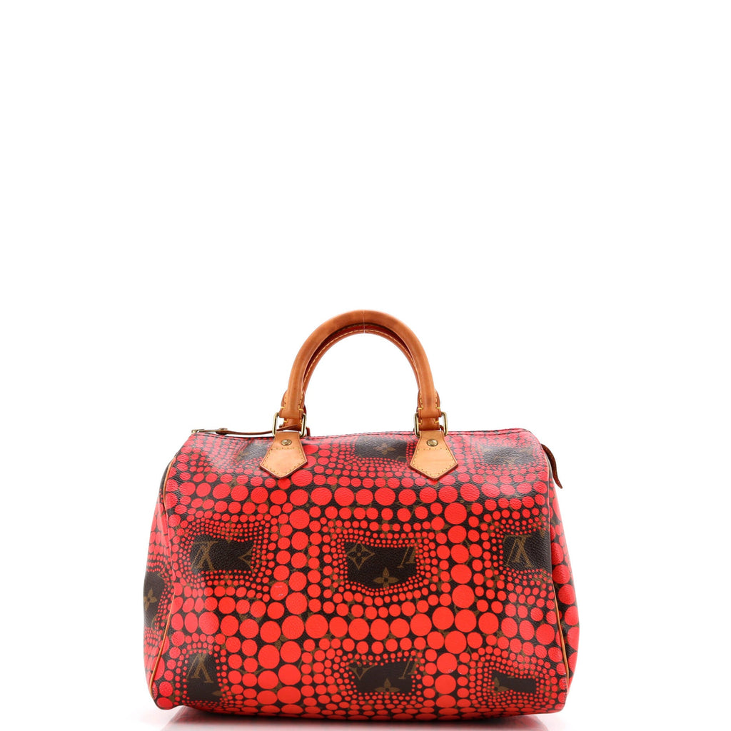 Speedy Handbag Limited Edition Kusama Town Monogram Canvas 30