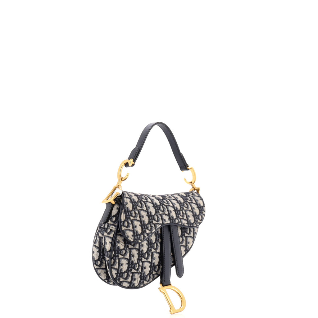 Saddle Handbag Oblique Canvas Mini