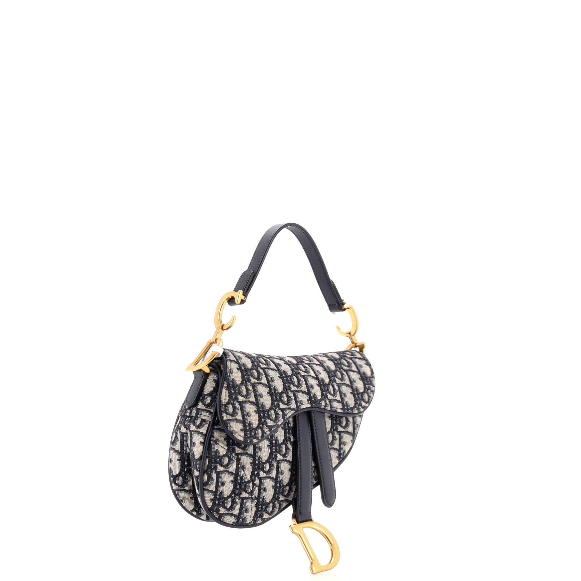 Saddle Handbag Oblique Canvas Mini