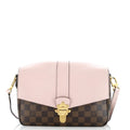 Clapton Handbag Damier and Leather PM