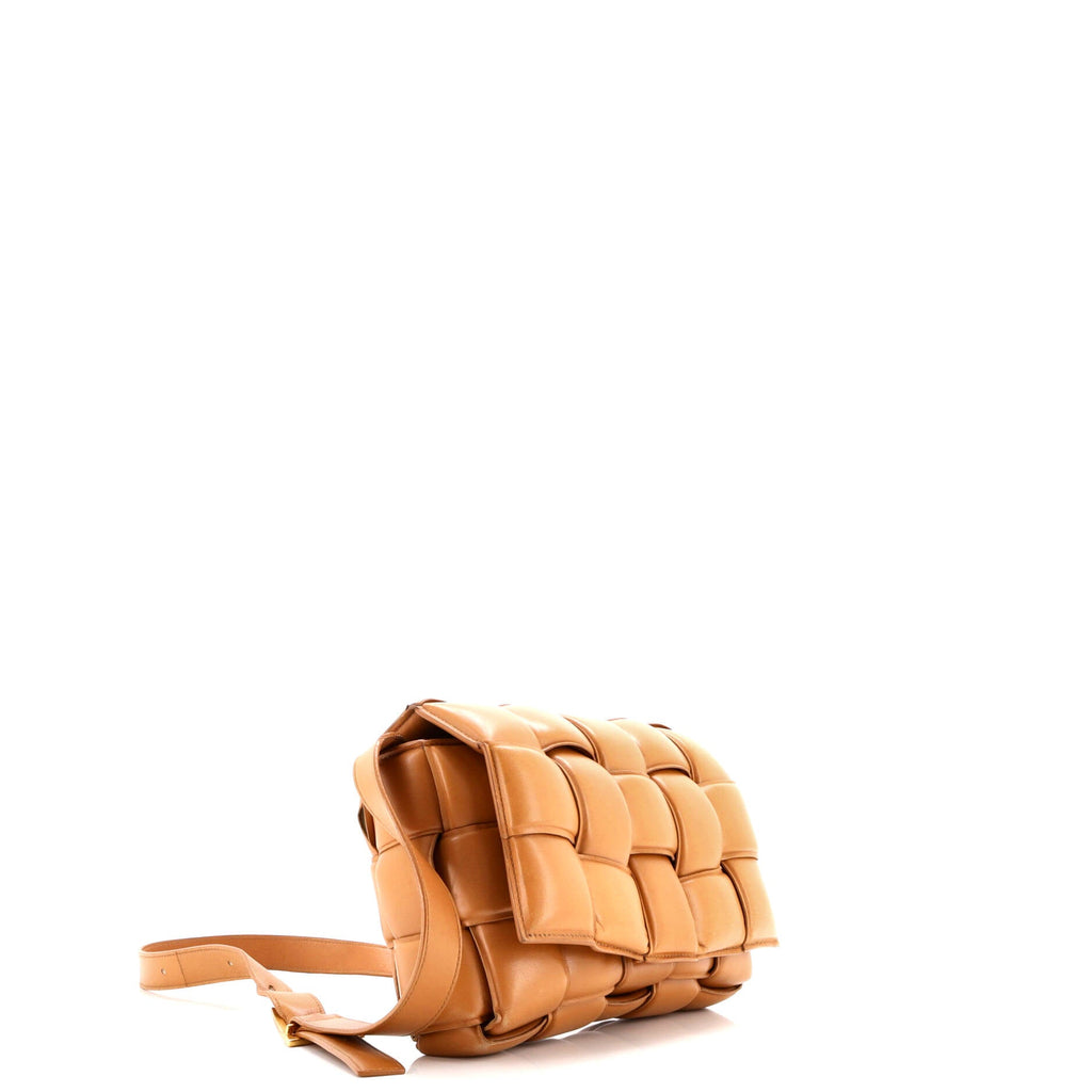 Cassette Crossbody Bag Padded Maxi Intrecciato Leather