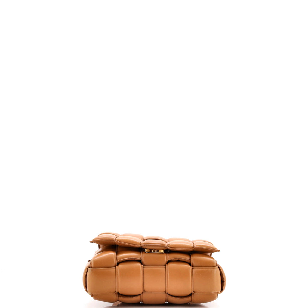 Cassette Crossbody Bag Padded Maxi Intrecciato Leather