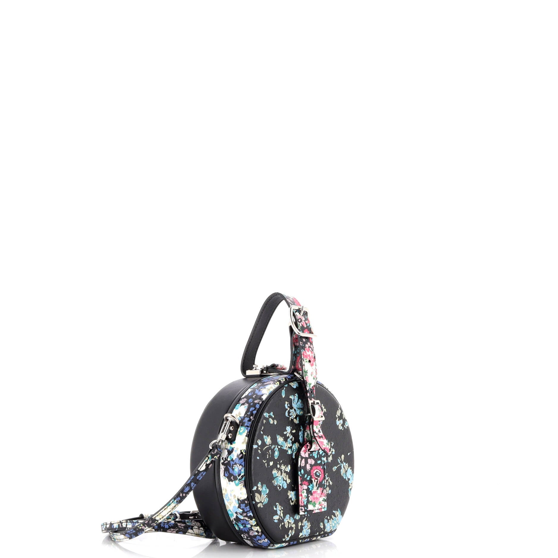 Petite Boite Chapeau Bag Floral Printed Leather