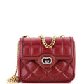 Deco Chain Flap Bag Mixed Matelasse Leather Mini