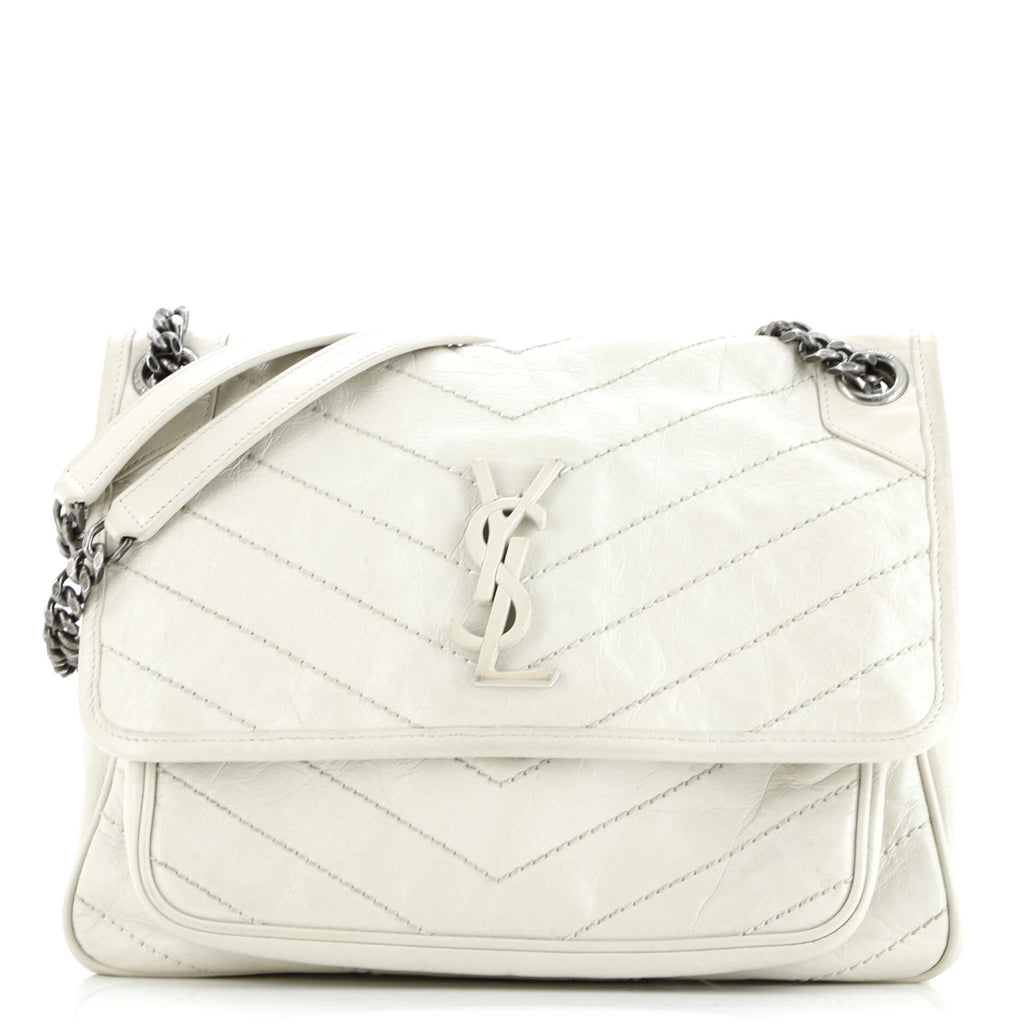 Niki Chain Flap Bag Matelasse Chevron Leather Medium