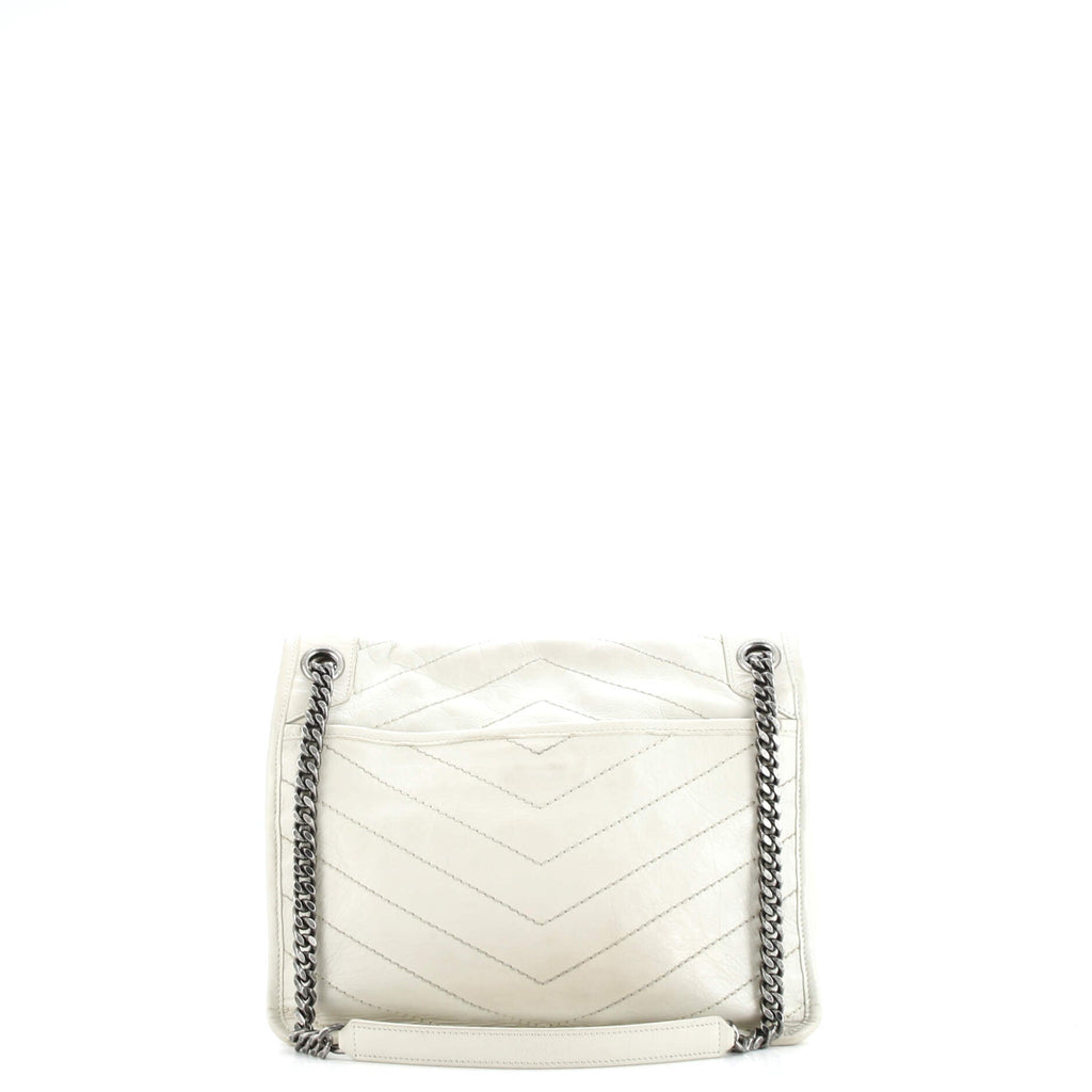 Niki Chain Flap Bag Matelasse Chevron Leather Medium