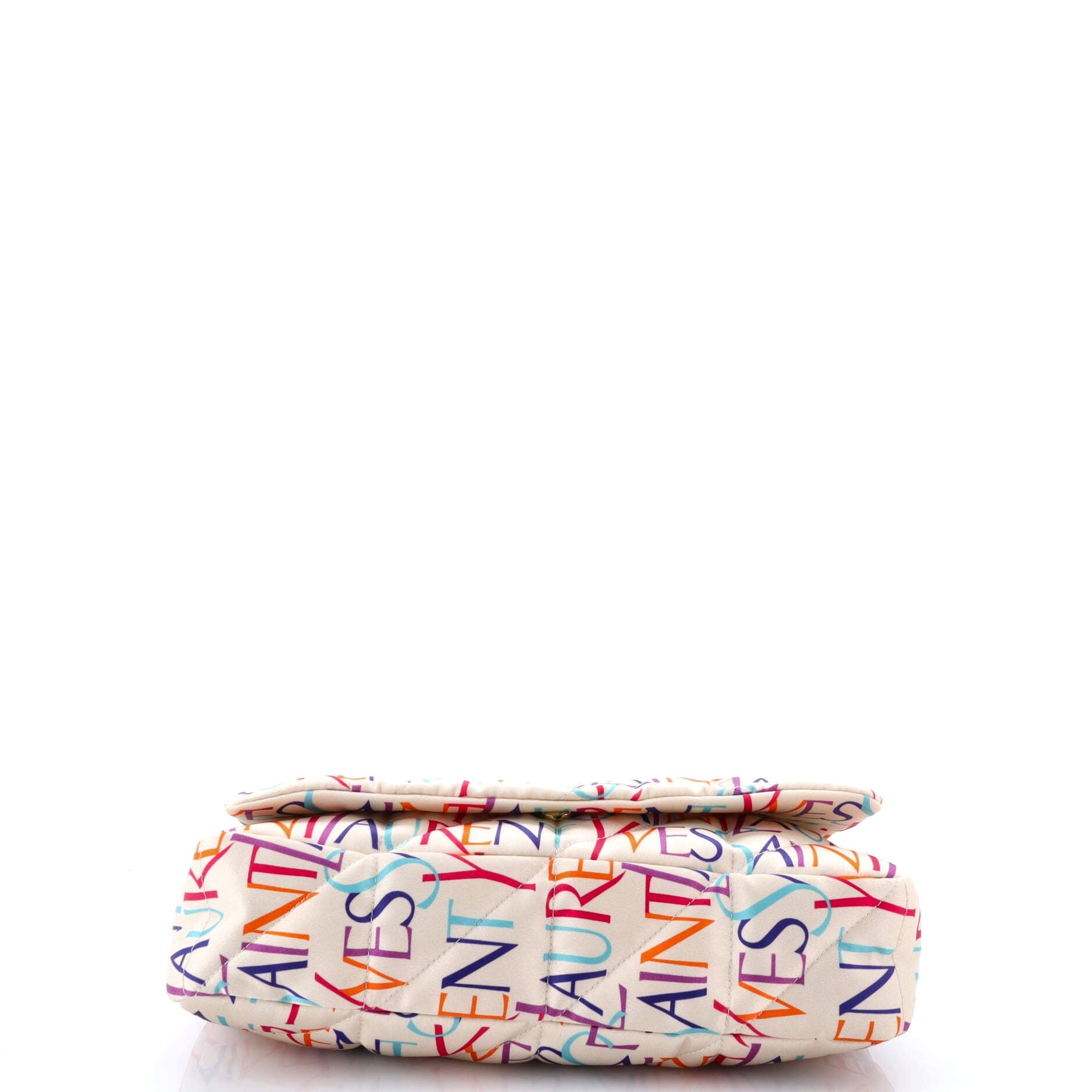 Jamie Flap Bag Quilted Printed Silk Medium