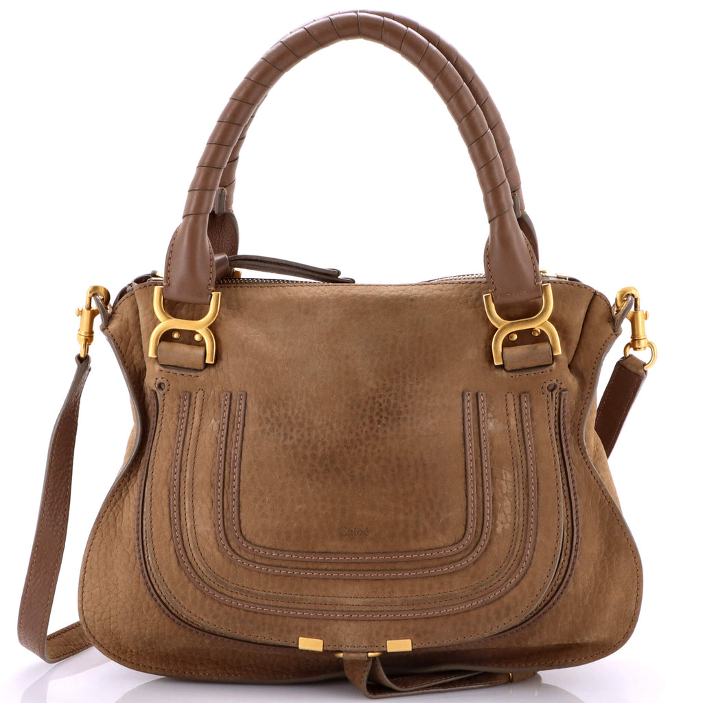 Marcie Satchel Nubuck Medium