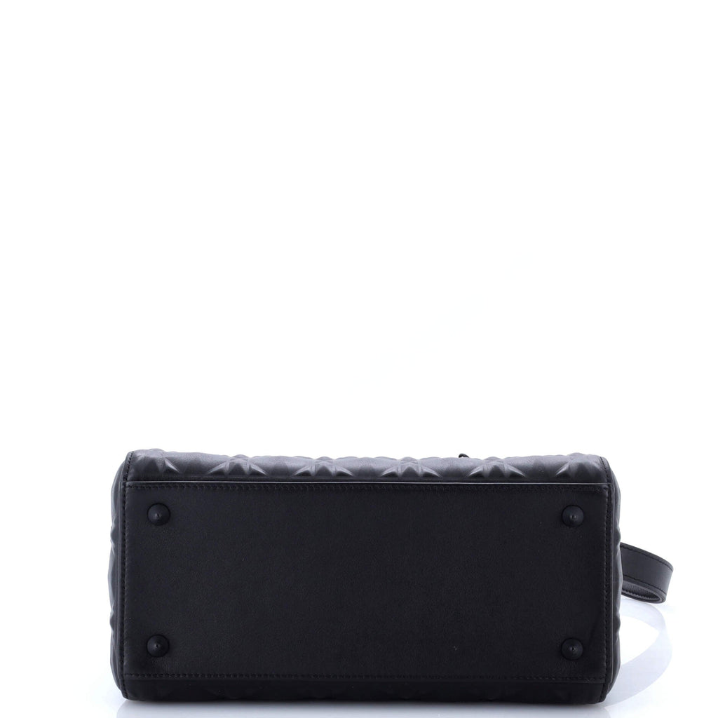 Lady Dior Bag Diamond Motif Cannage Calfskin Medium