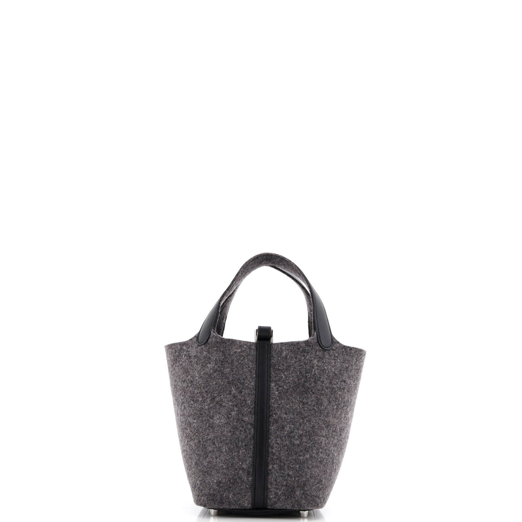 Picotin Lock Bag Felt with Leather PM