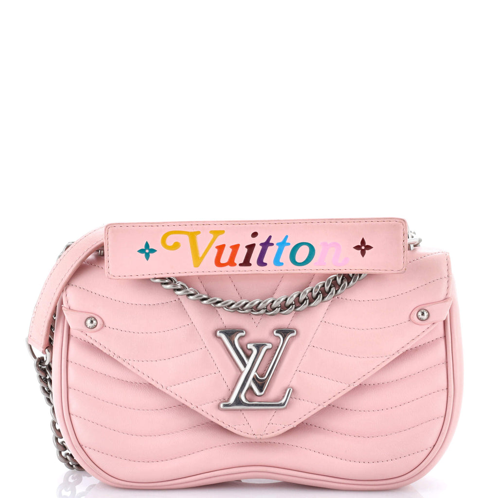 New Wave Chain Bag Quilted Leather MM