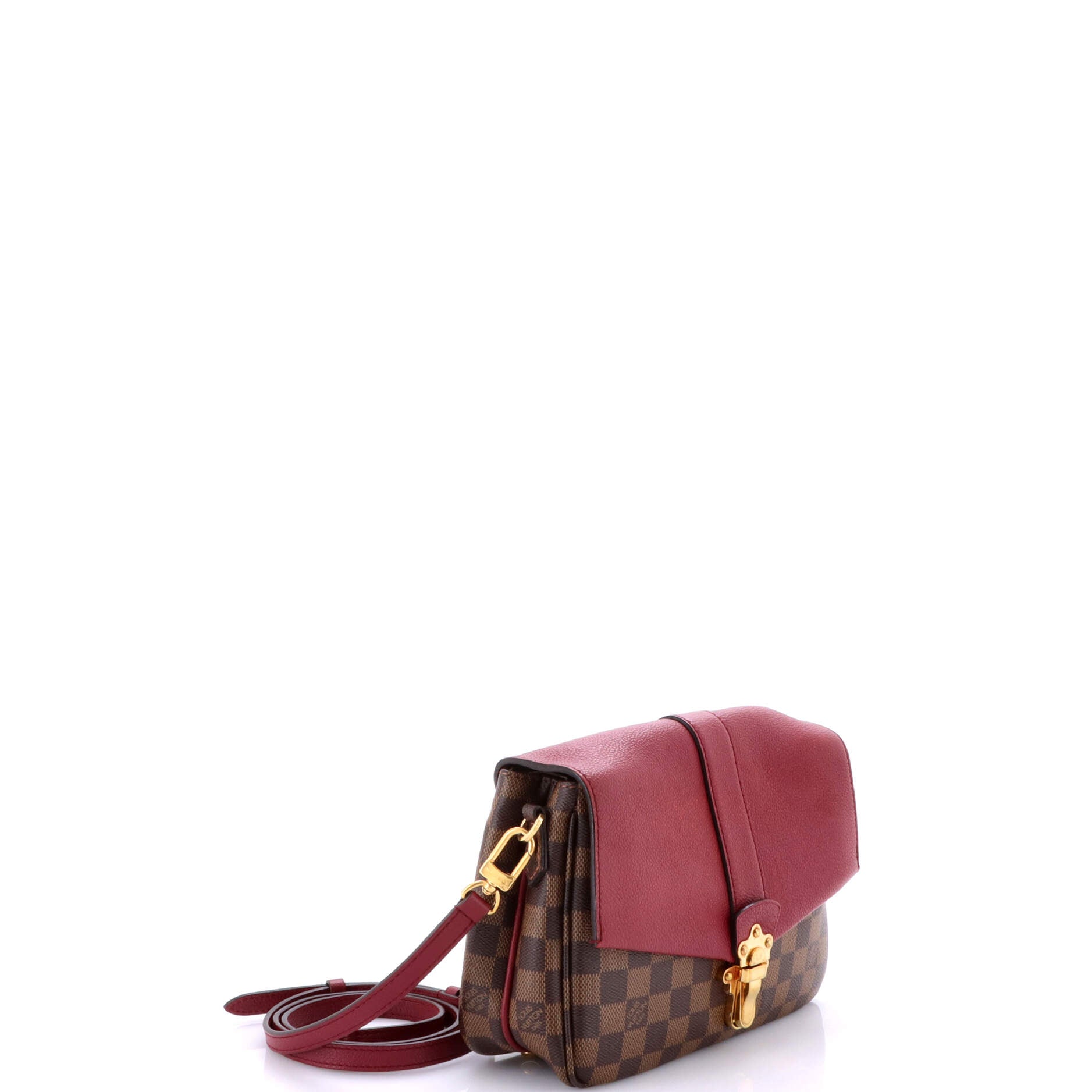 Clapton Handbag Damier and Leather PM