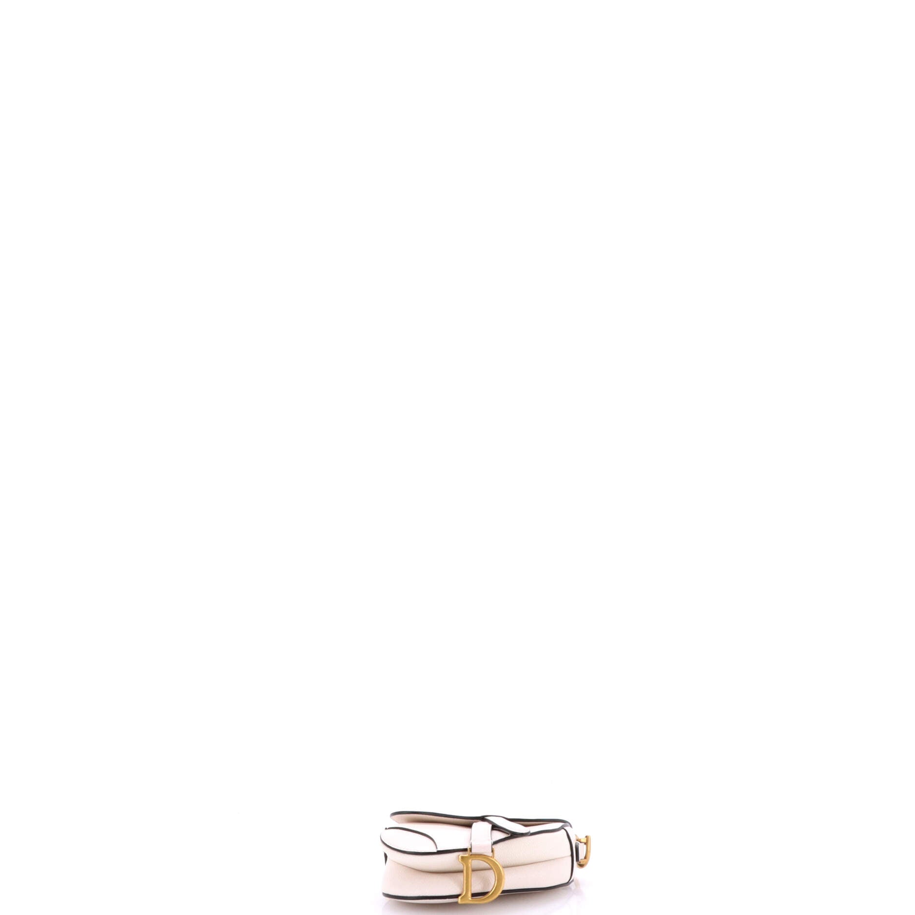 Saddle Handbag with Strap Leather Micro