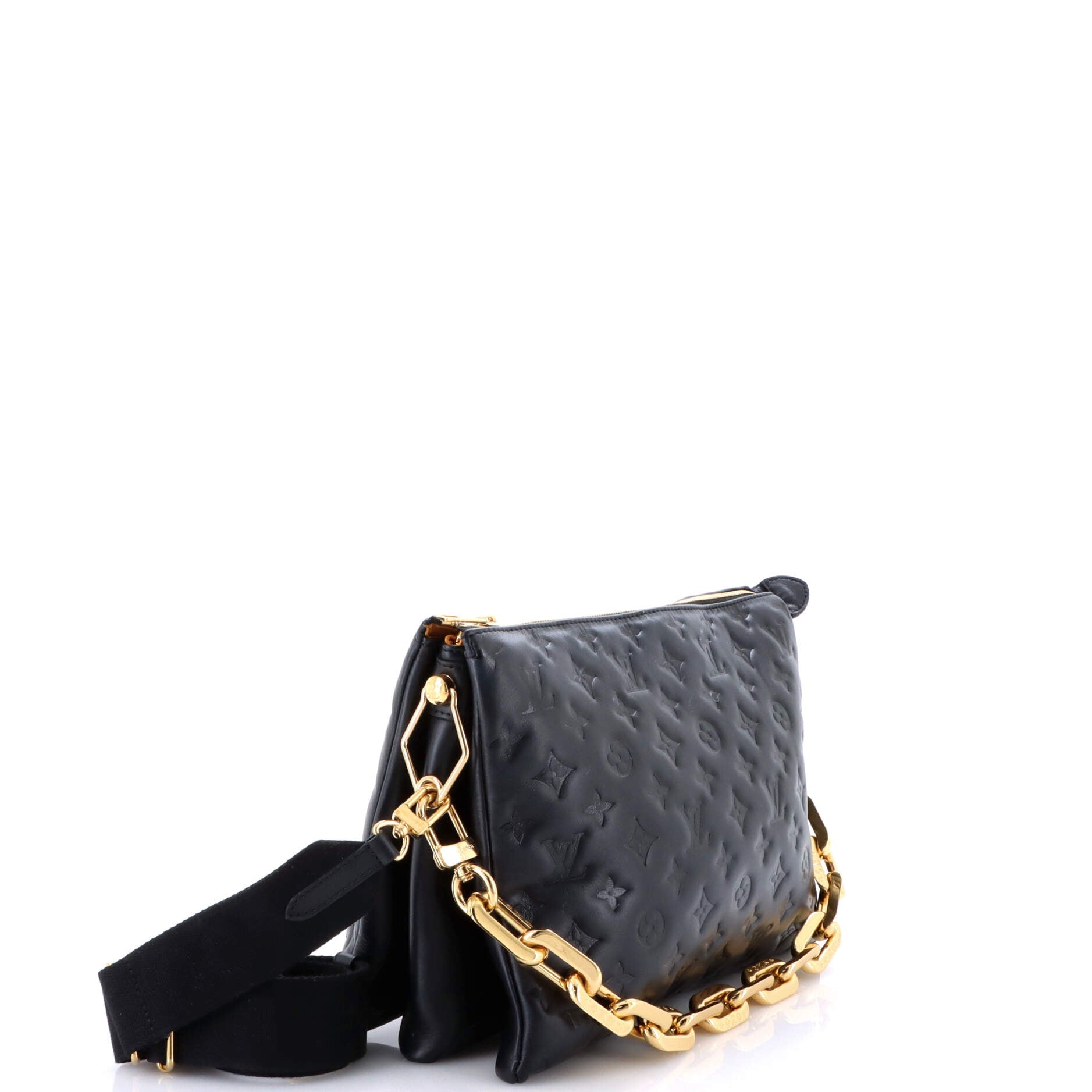Coussin Bag Monogram Embossed Lambskin MM