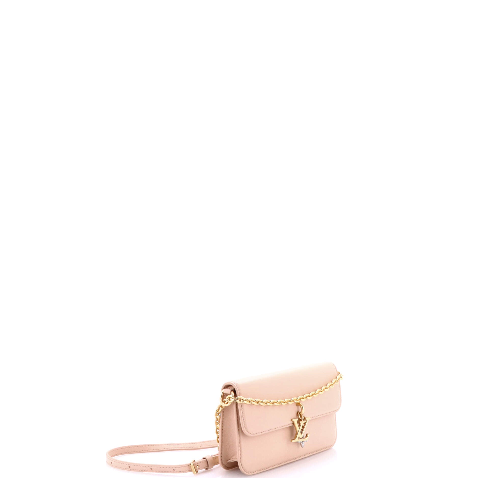 LV Bloom Wallet on Chain Leather