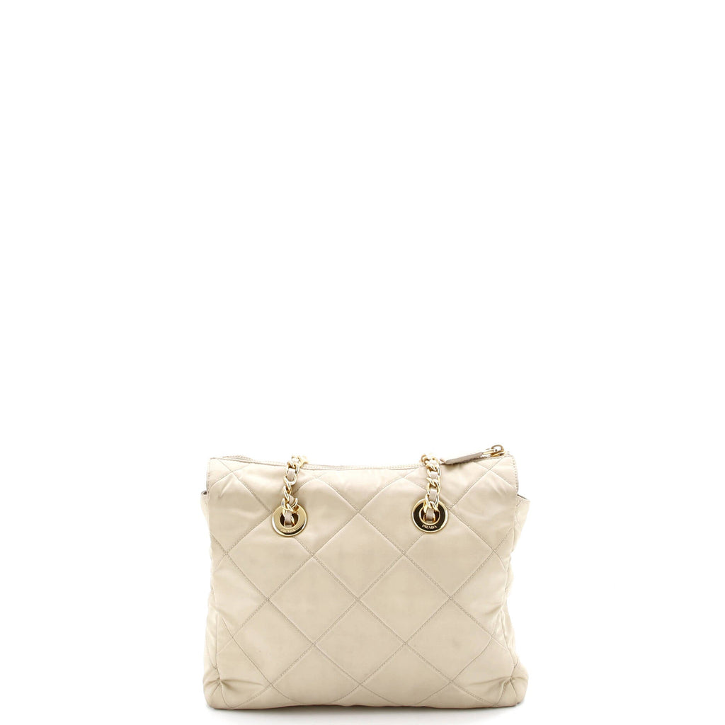 Re-Edition 1995 Chain Tote Quilted Re-Nylon Small