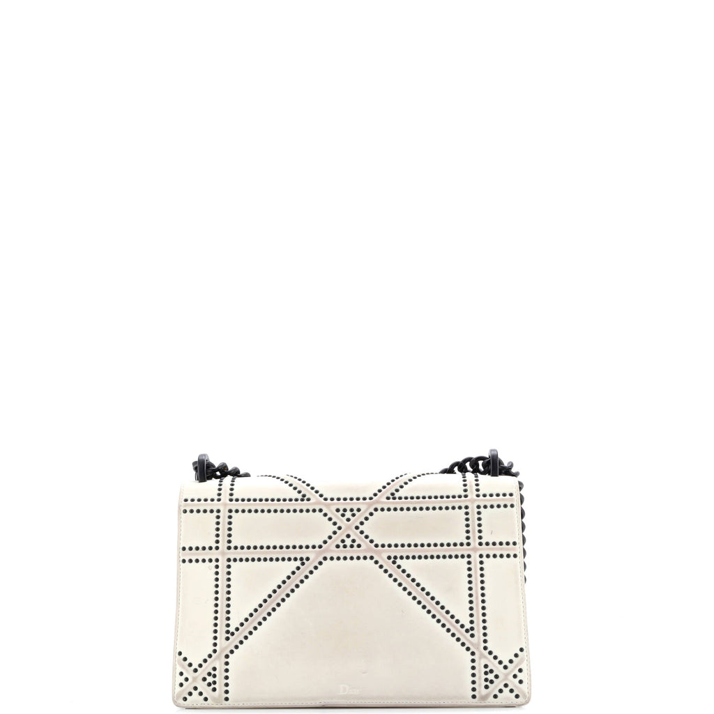 Diorama Flap Bag Studded Leather Medium