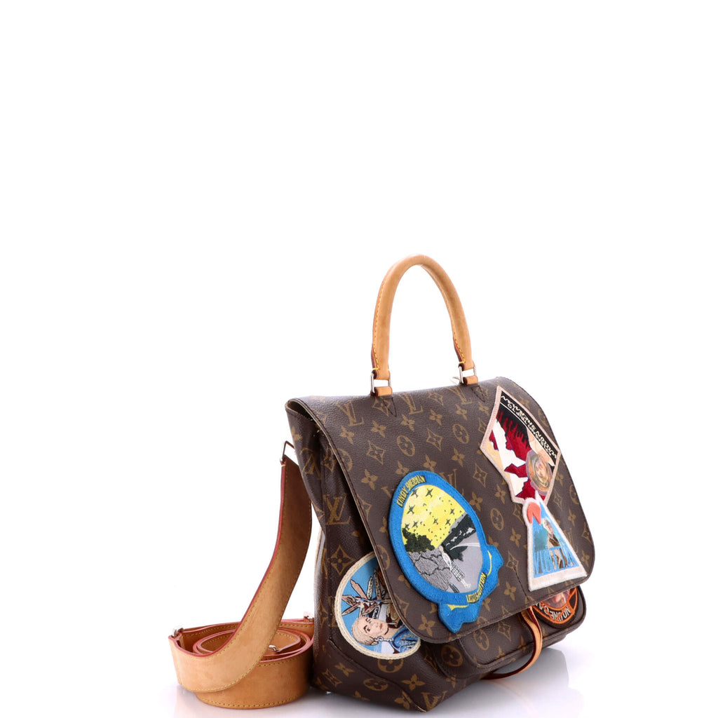 Cindy Sherman Camera Messenger Bag Patch Embellished Monogram Canvas