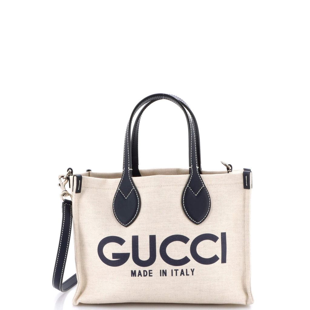 Logo Shopper Tote Printed Canvas Small