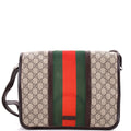 Web Flap Messenger Bag GG Coated Canvas Medium