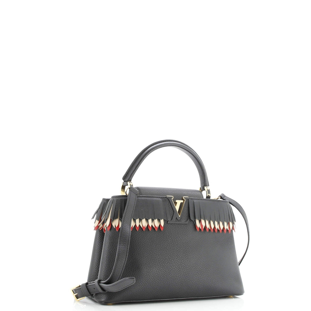 Capucines Bag Leather with Fringe Detail PM
