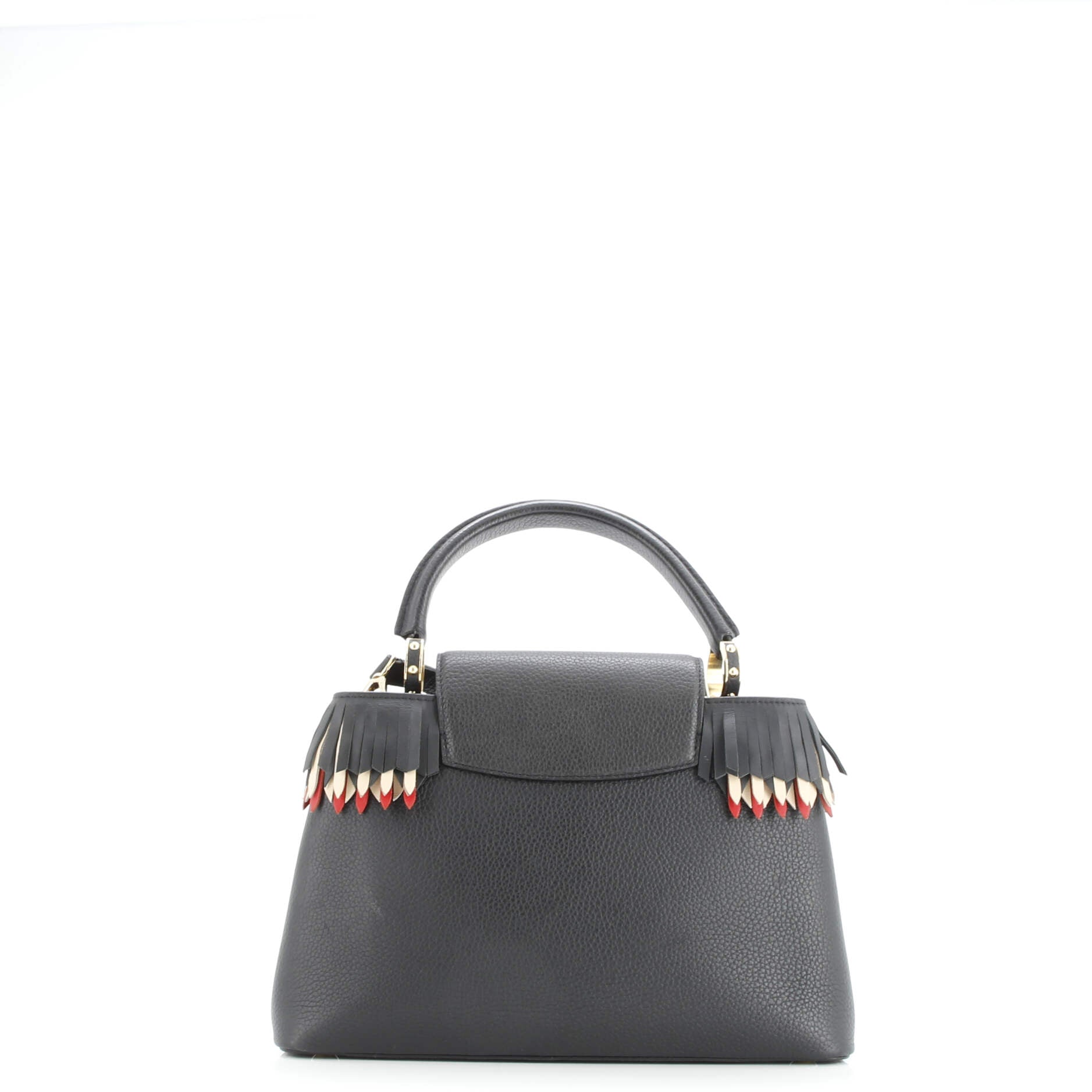 Capucines Bag Leather with Fringe Detail PM