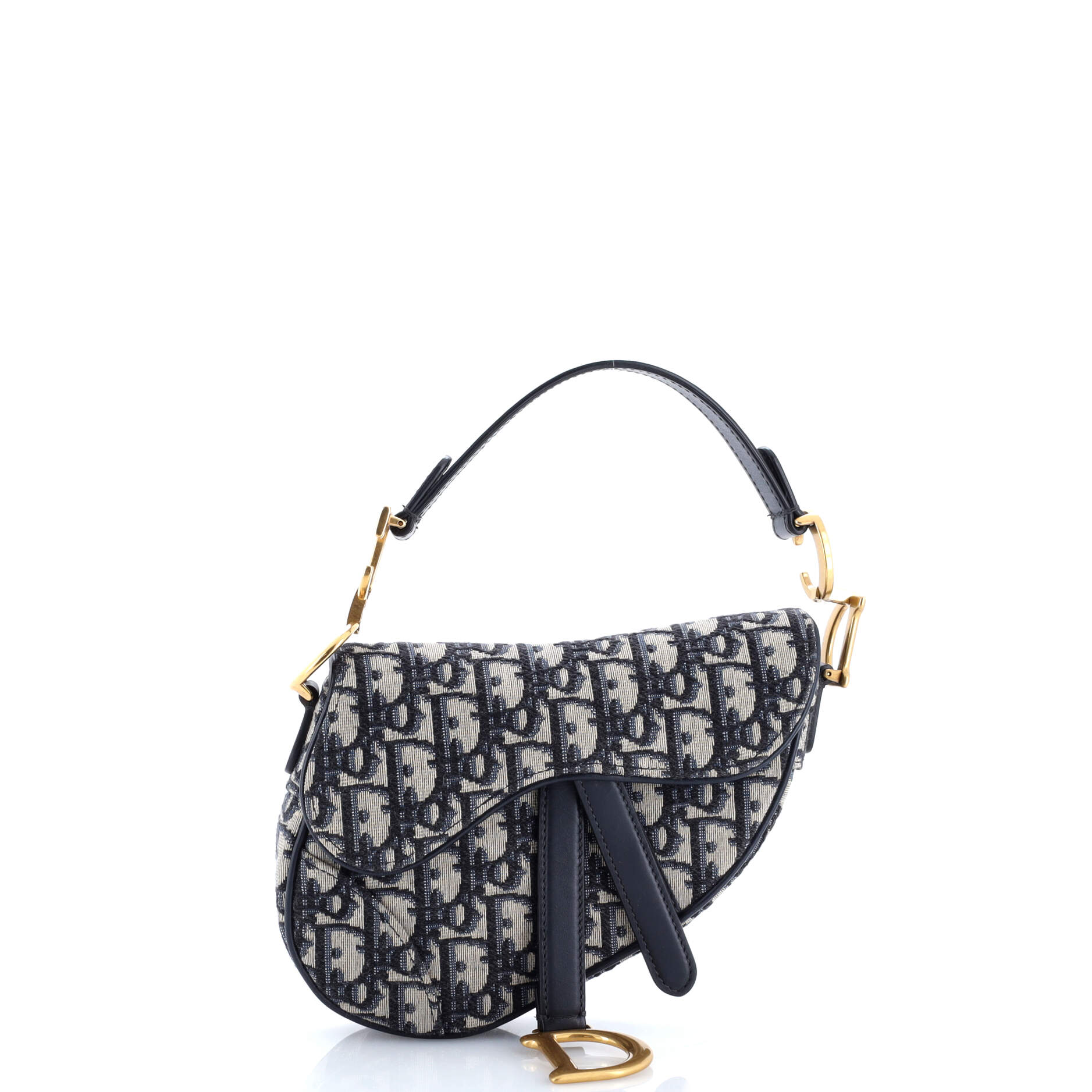 Saddle Handbag Oblique Canvas Mini