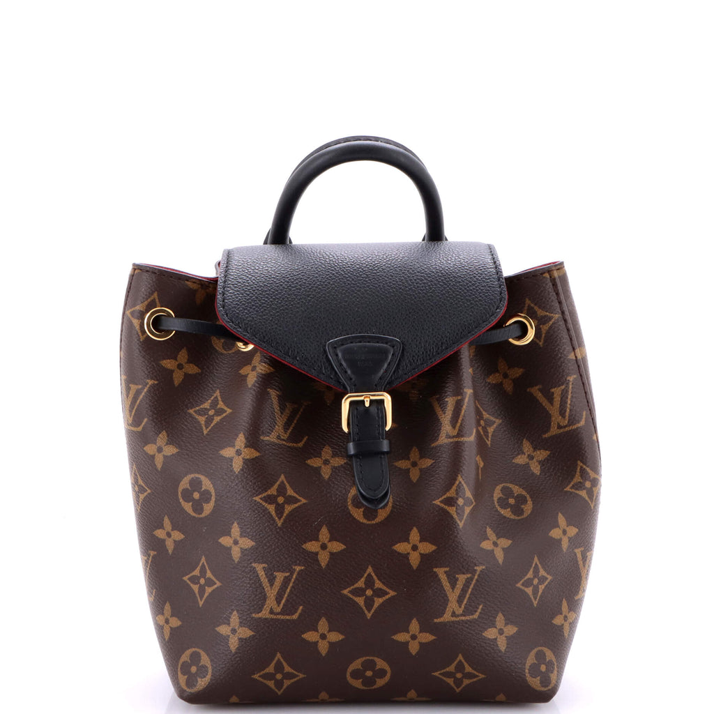 Montsouris NM Backpack Monogram Canvas with Leather BB