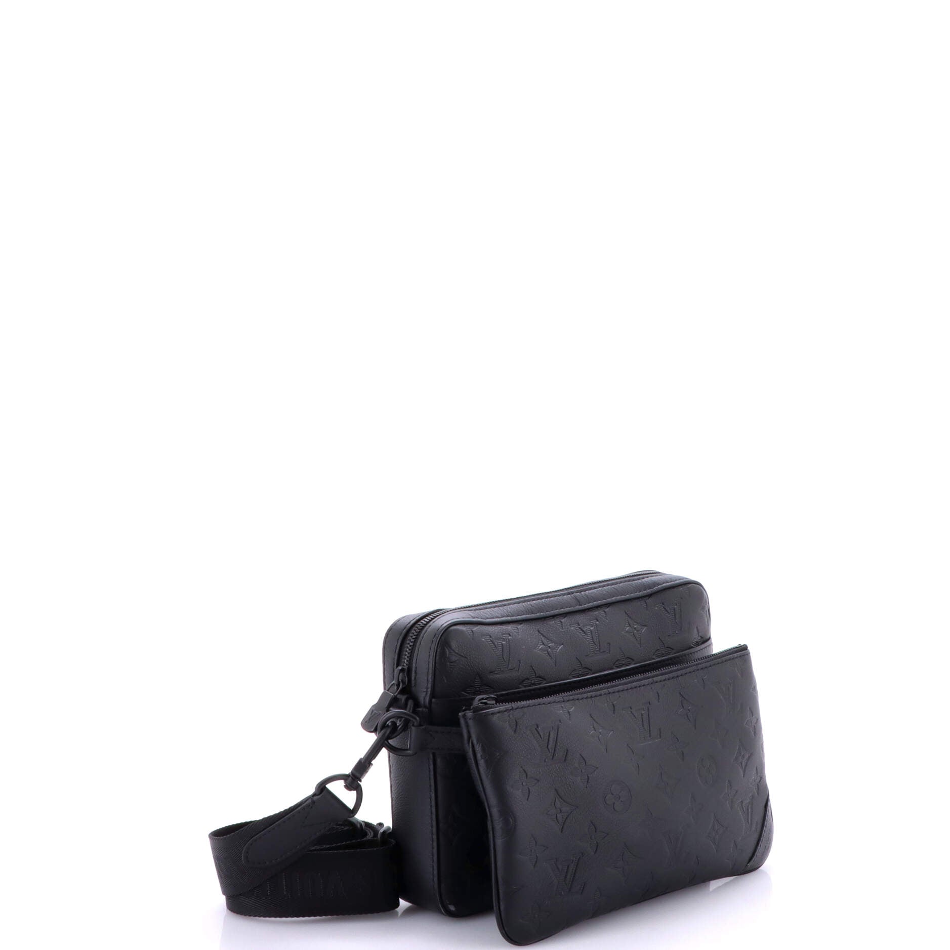 Trio Messenger Bag Monogram Shadow Leather