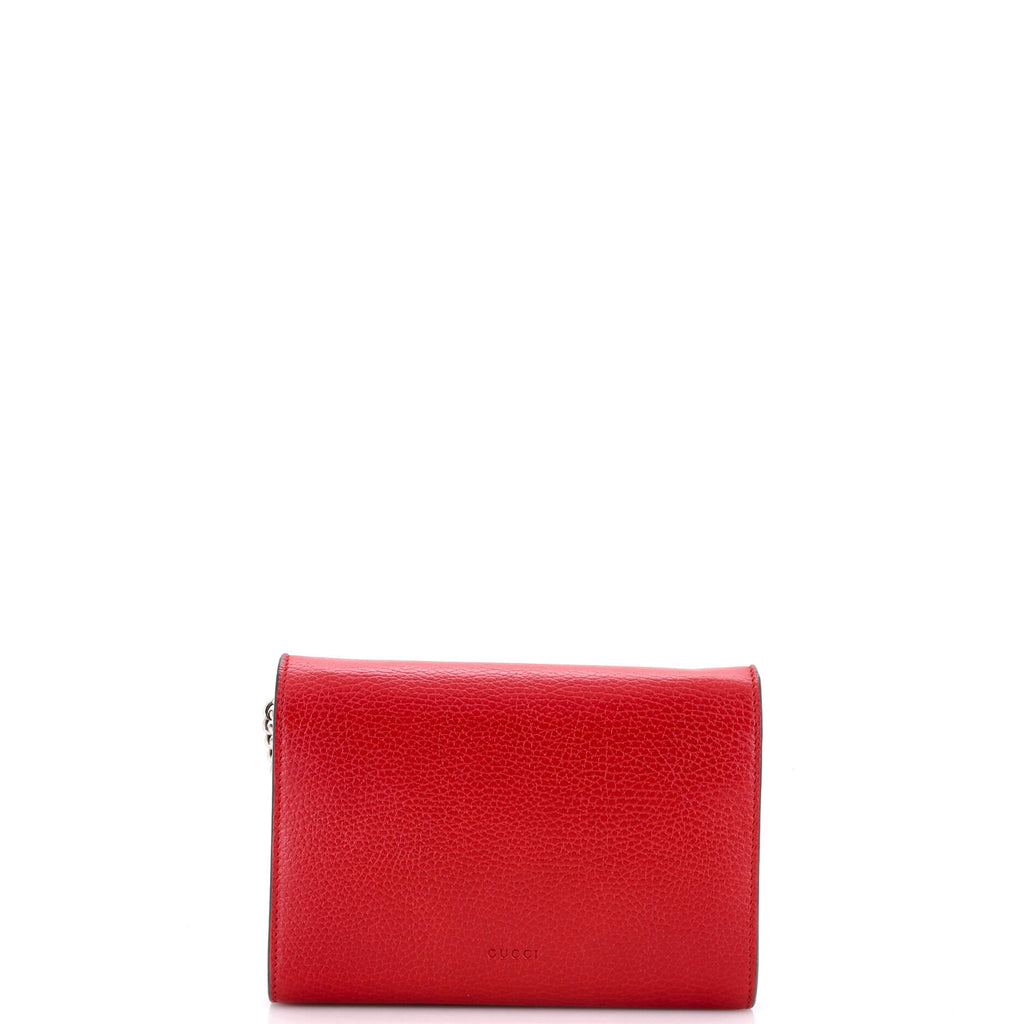 Dionysus Chain Wallet Leather with Embellished Detail Small