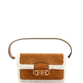 Horsebit 1955 Shoulder Bag Suede with Shearling Mini