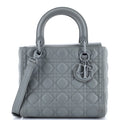 Ultra Matte Lady Dior Bag Cannage Quilt Calfskin Medium
