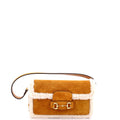 Horsebit 1955 Shoulder Bag Suede with Shearling Mini