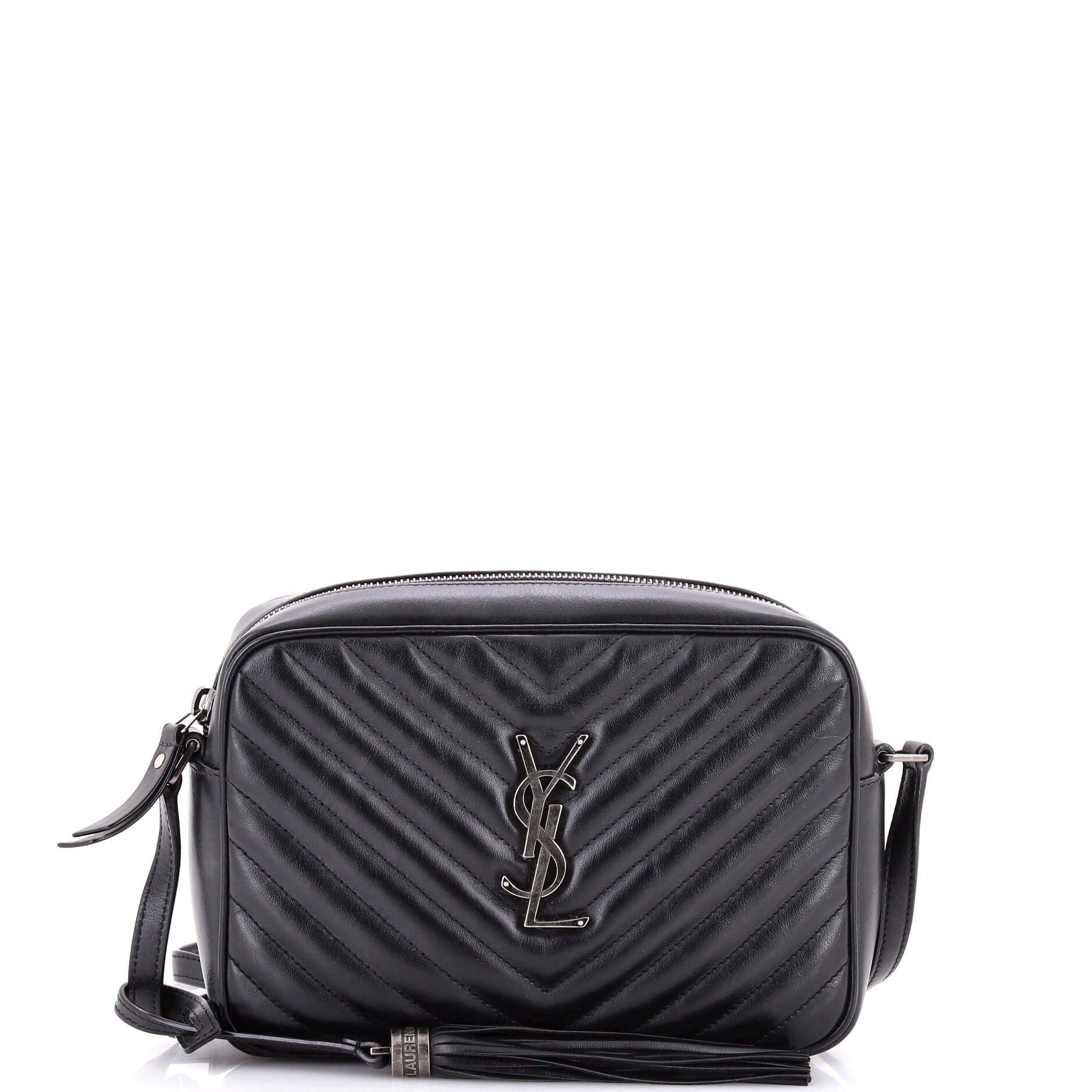 Lou Camera Bag Matelasse Chevron Leather Small