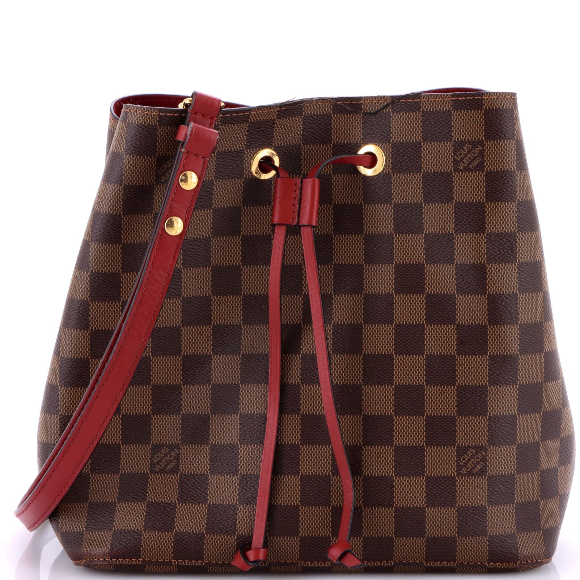 NeoNoe Handbag Damier with Leather MM