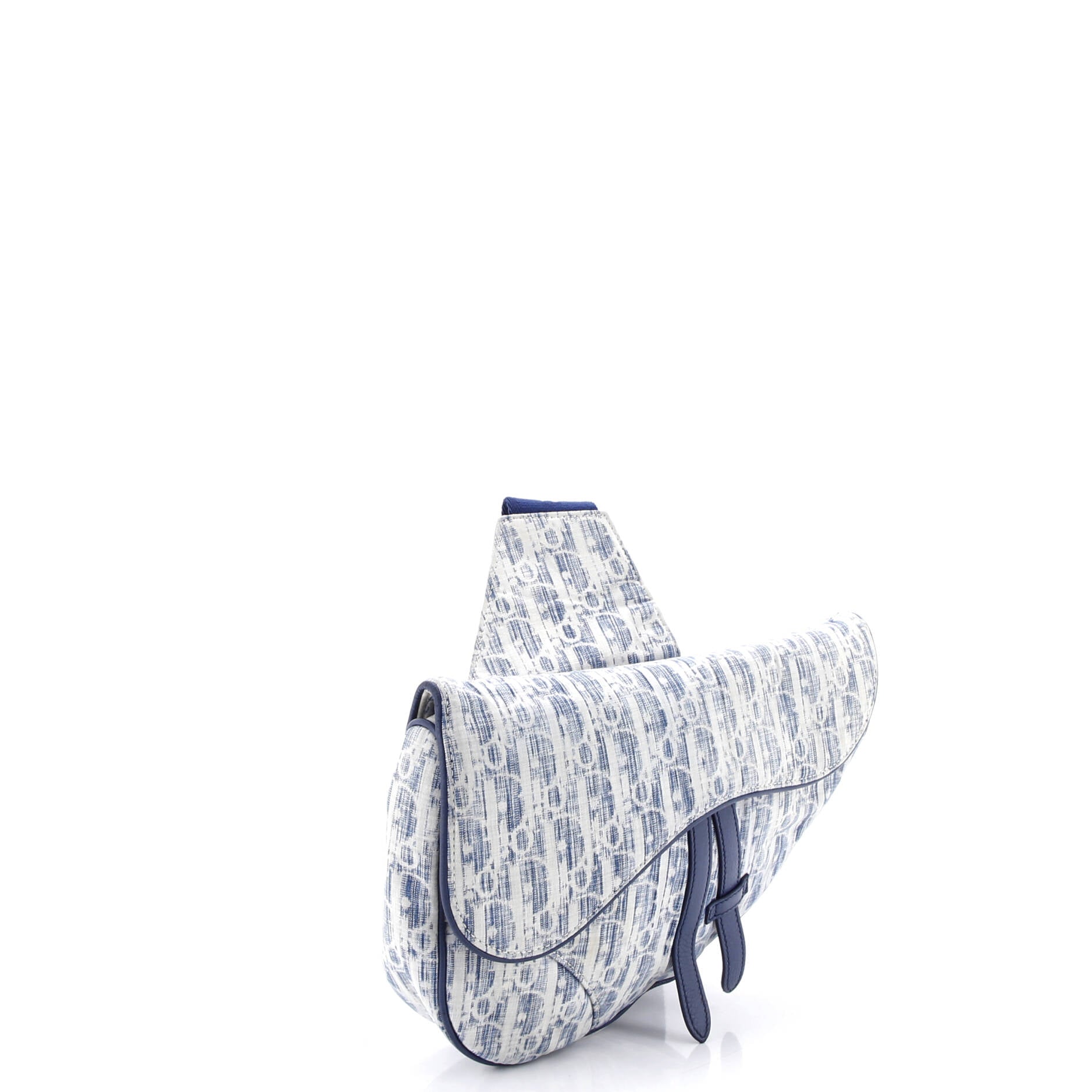 Saddle Crossbody Bag Oblique Kasuri Jacquard