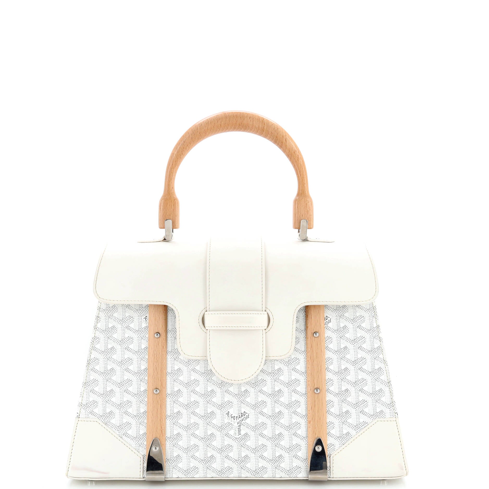 Saigon Top Handle Bag Coated Canvas with Leather MM