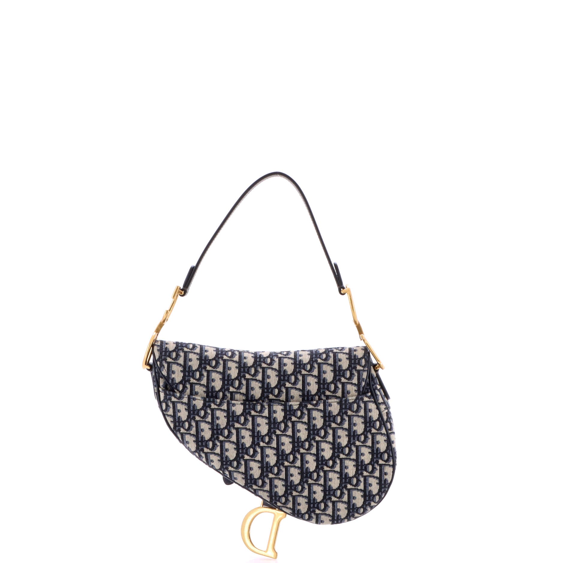 Saddle Handbag with Strap Oblique Canvas Medium