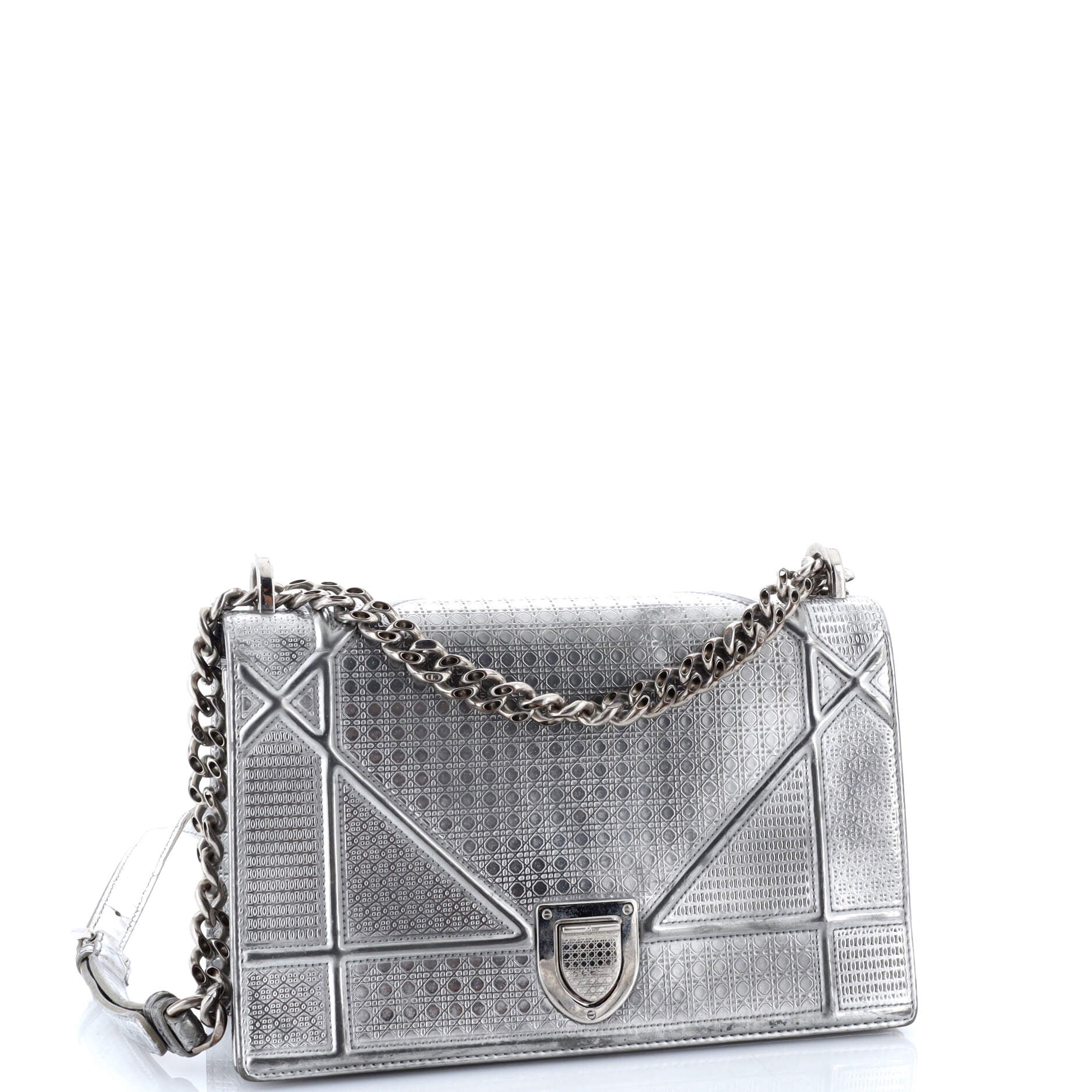 Diorama Flap Bag Cannage Embossed Calfskin Medium