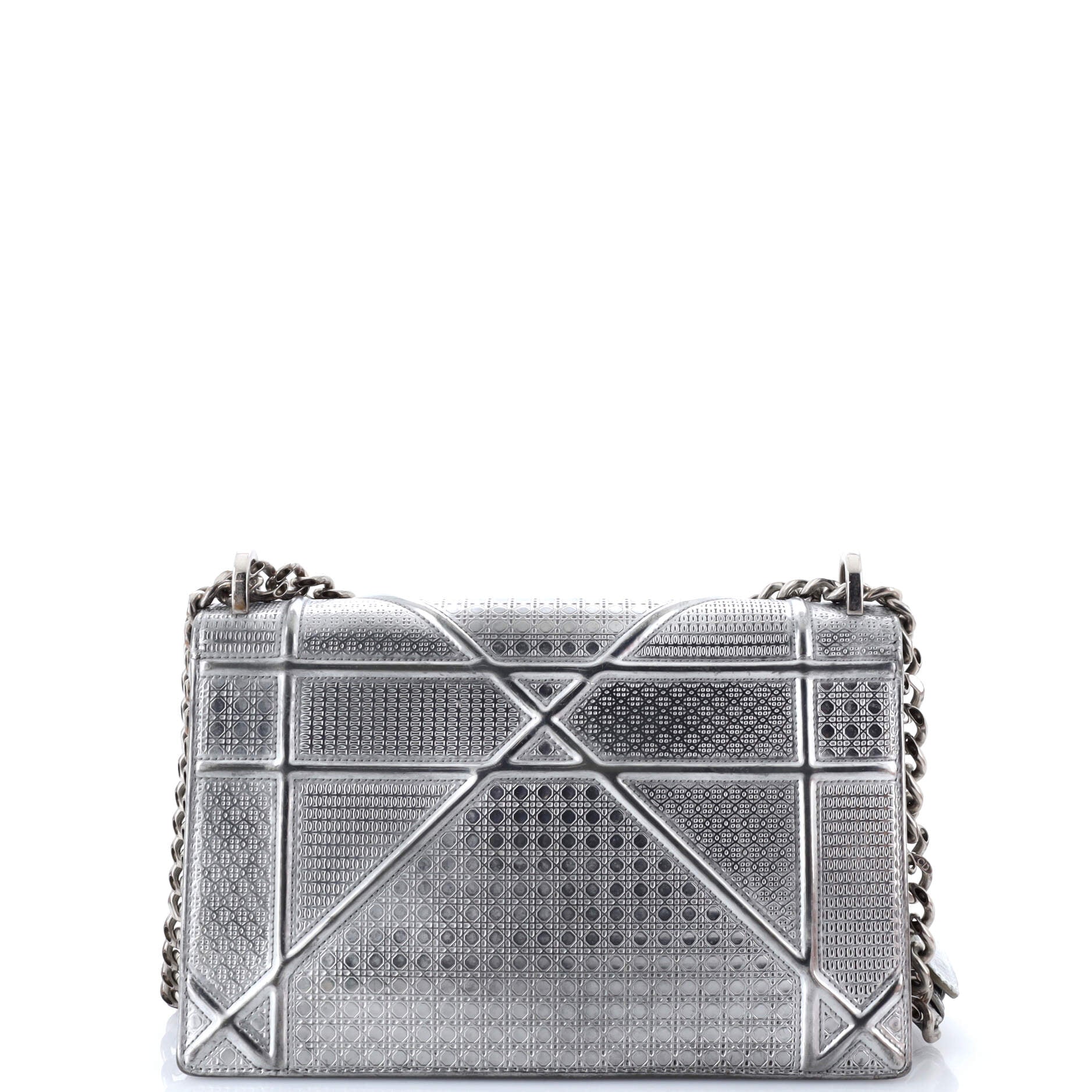 Diorama Flap Bag Cannage Embossed Calfskin Medium