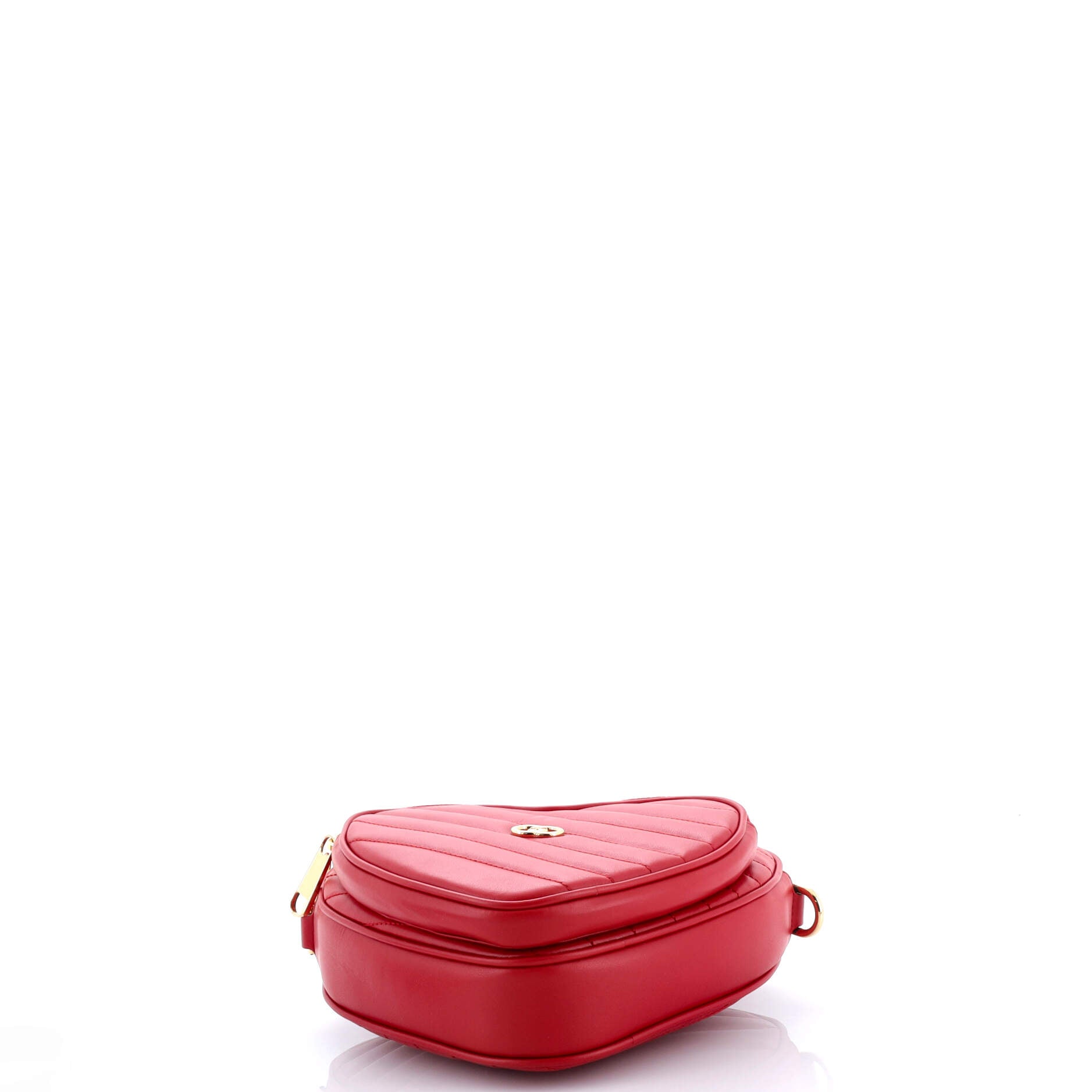 Interlocking G Heart Shoulder Bag Diagonal Quilted Leather Mini