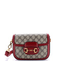 Horsebit 1955 Shoulder Bag GG Coated Canvas with Leather Mini