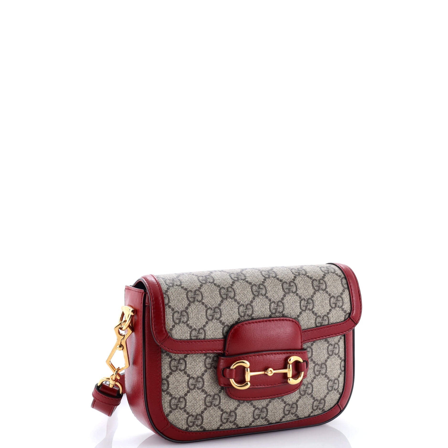 Horsebit 1955 Shoulder Bag GG Coated Canvas with Leather Mini