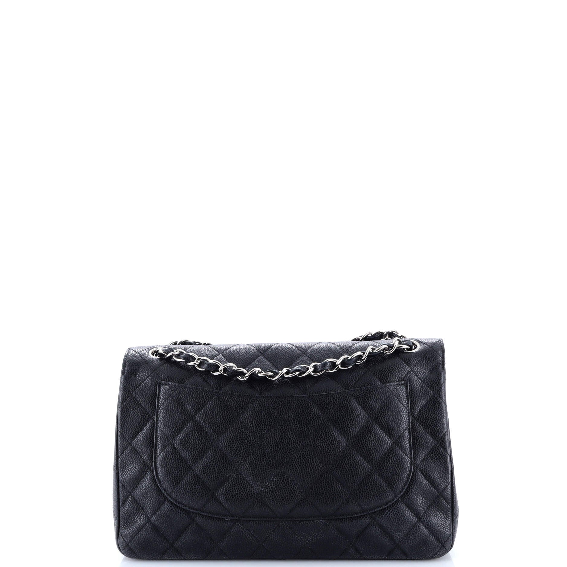 Classic Double Flap Bag Quilted Caviar Jumbo