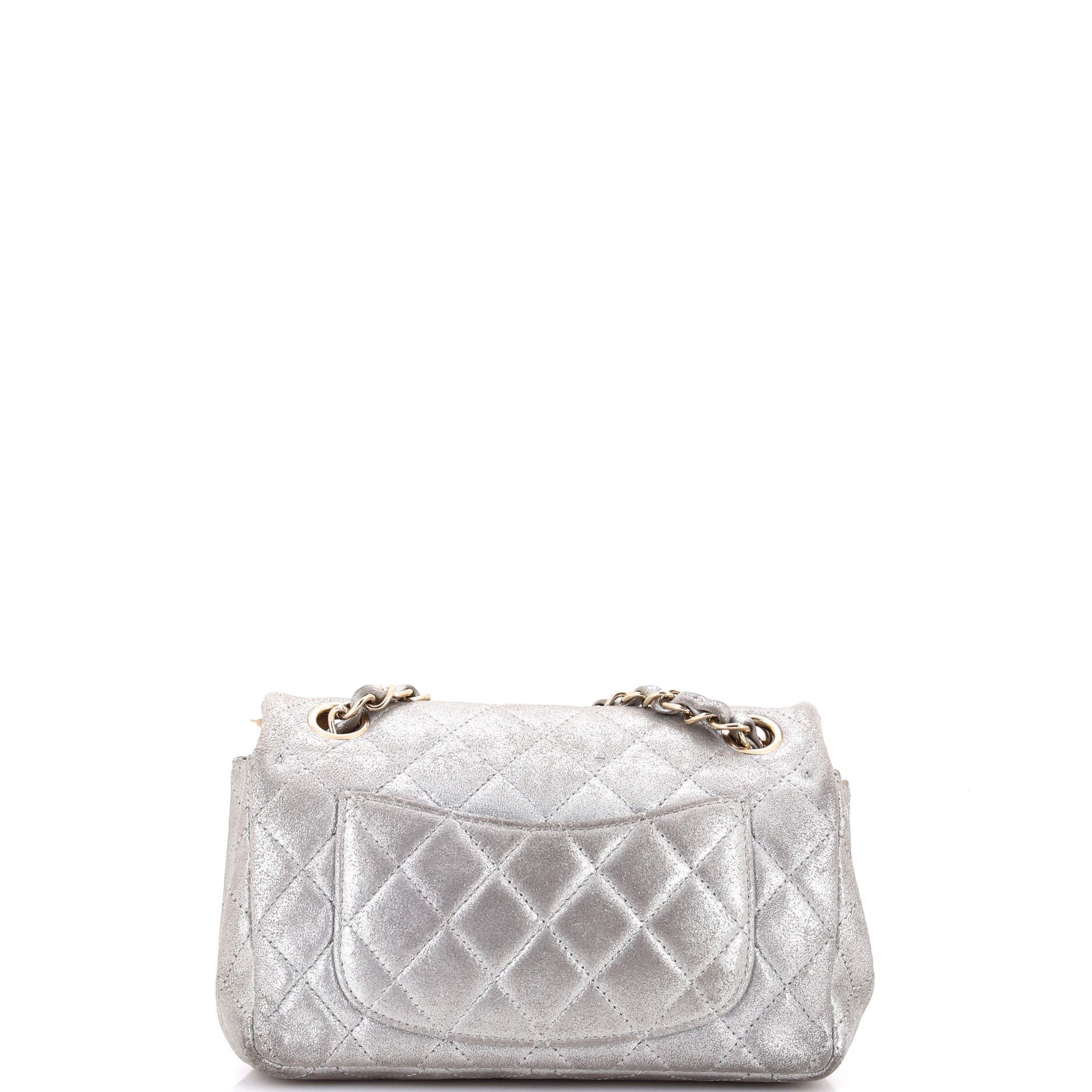 Classic Single Flap Bag Quilted Iridescent Calfskin Mini