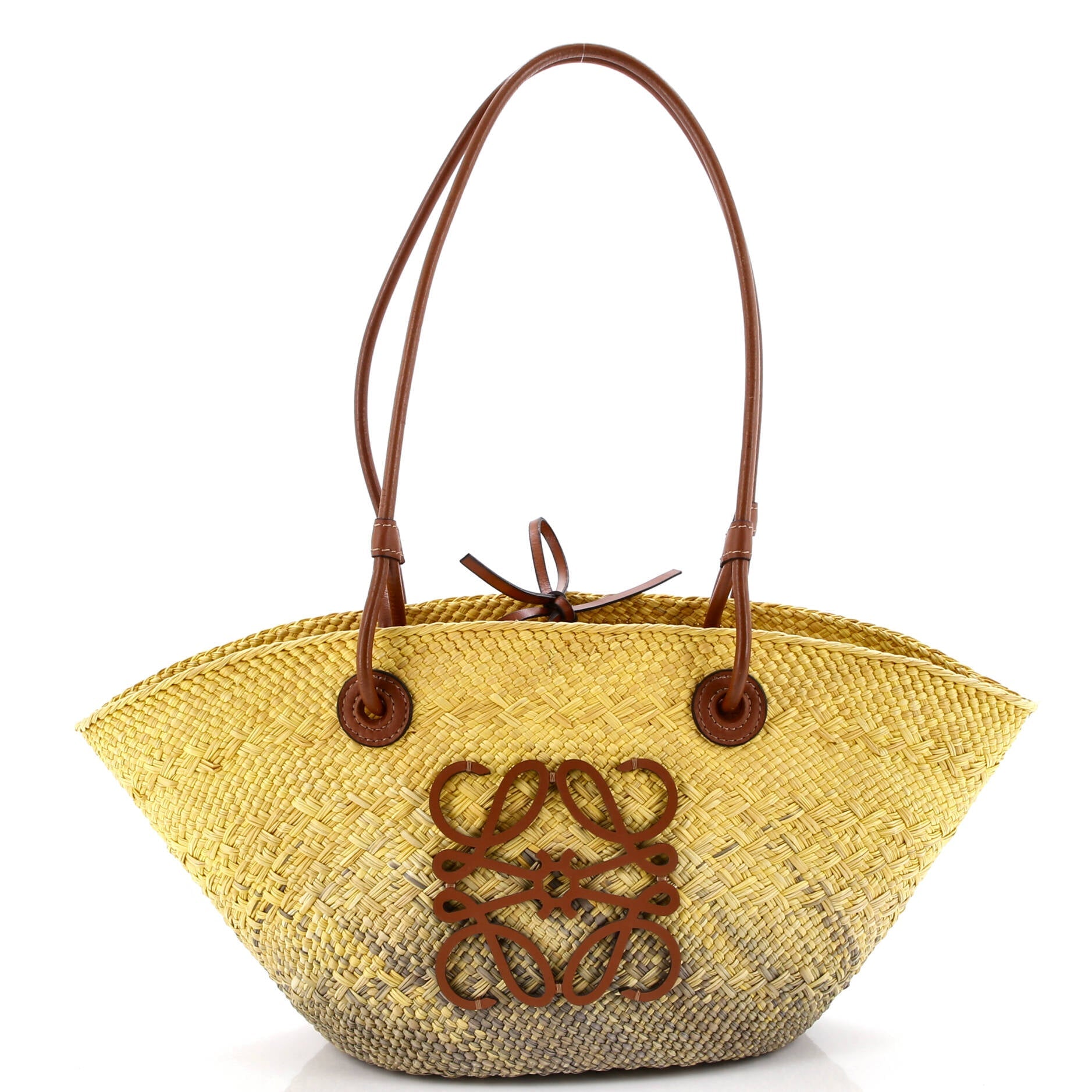 Anagram Basket Tote Raffia Small