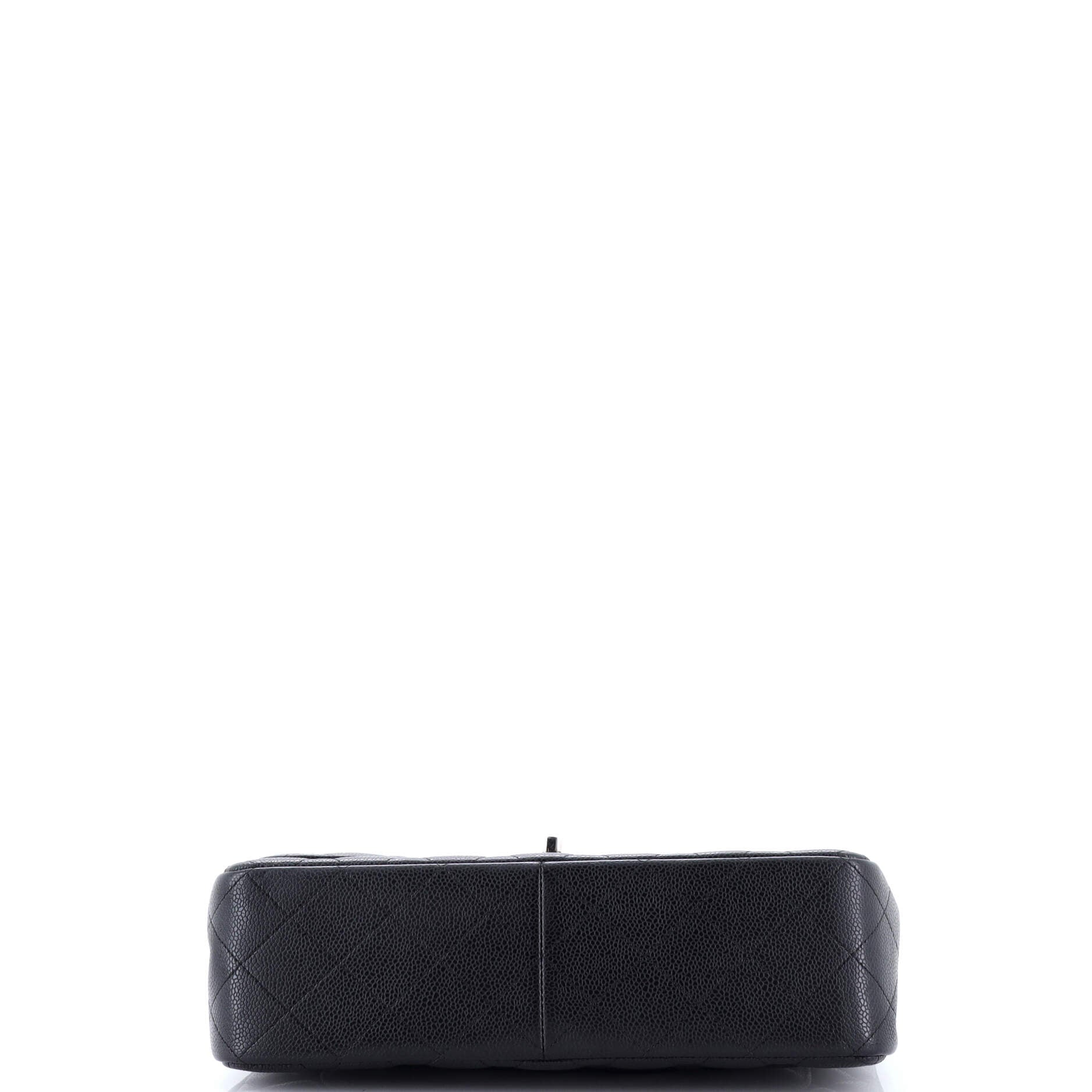 Classic Double Flap Bag Quilted Caviar Jumbo