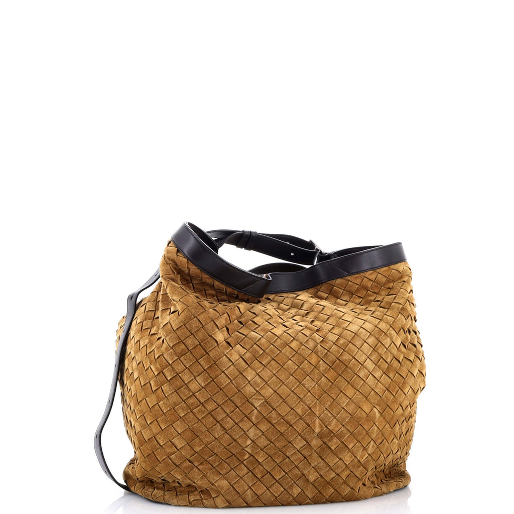 Passenger Bag Intrecciato Suede Large