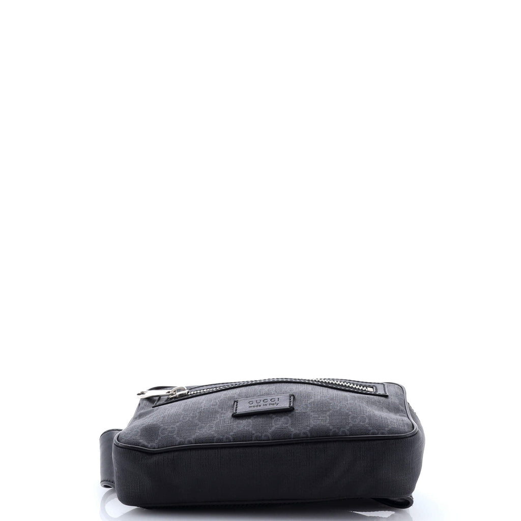 Soft Zip Belt Bag GG Coated Canvas Small